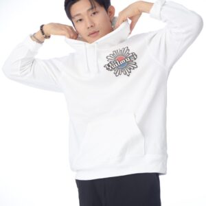 색채 Hoodie White