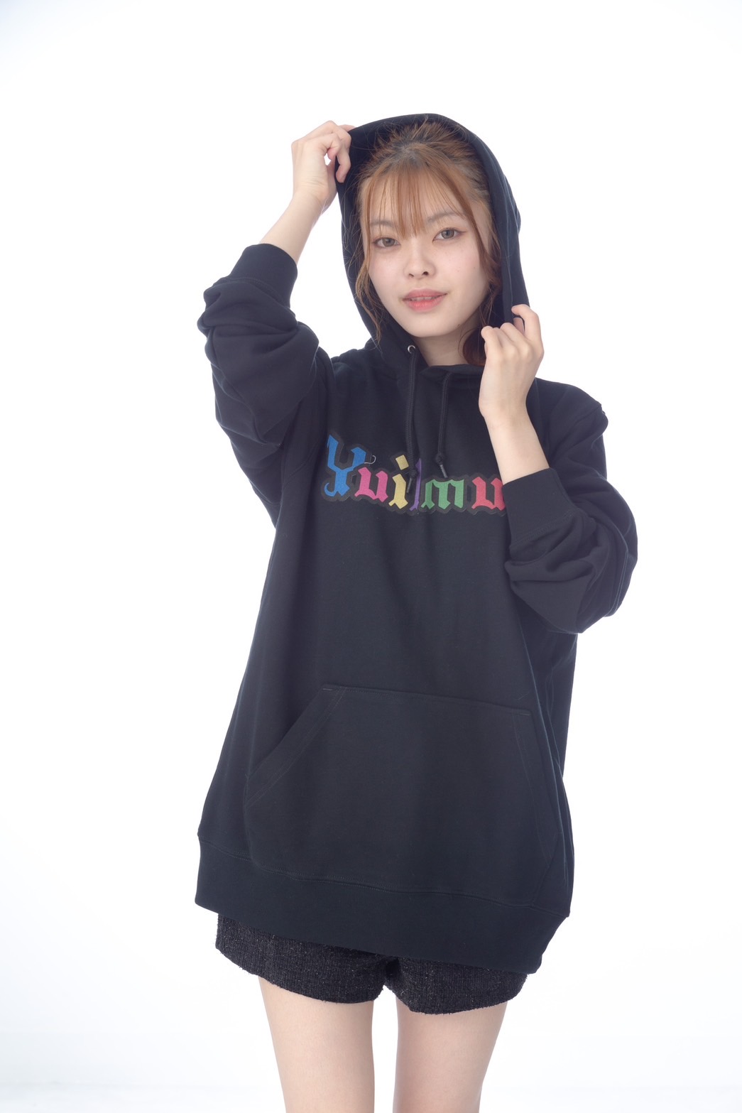 색채 Hoodie Black